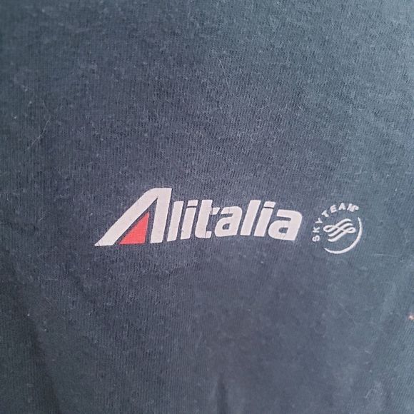 ✨2FOR15$✨Port And Company Alitalia Sky Team Green T-Shirt - Picture 8 of 13